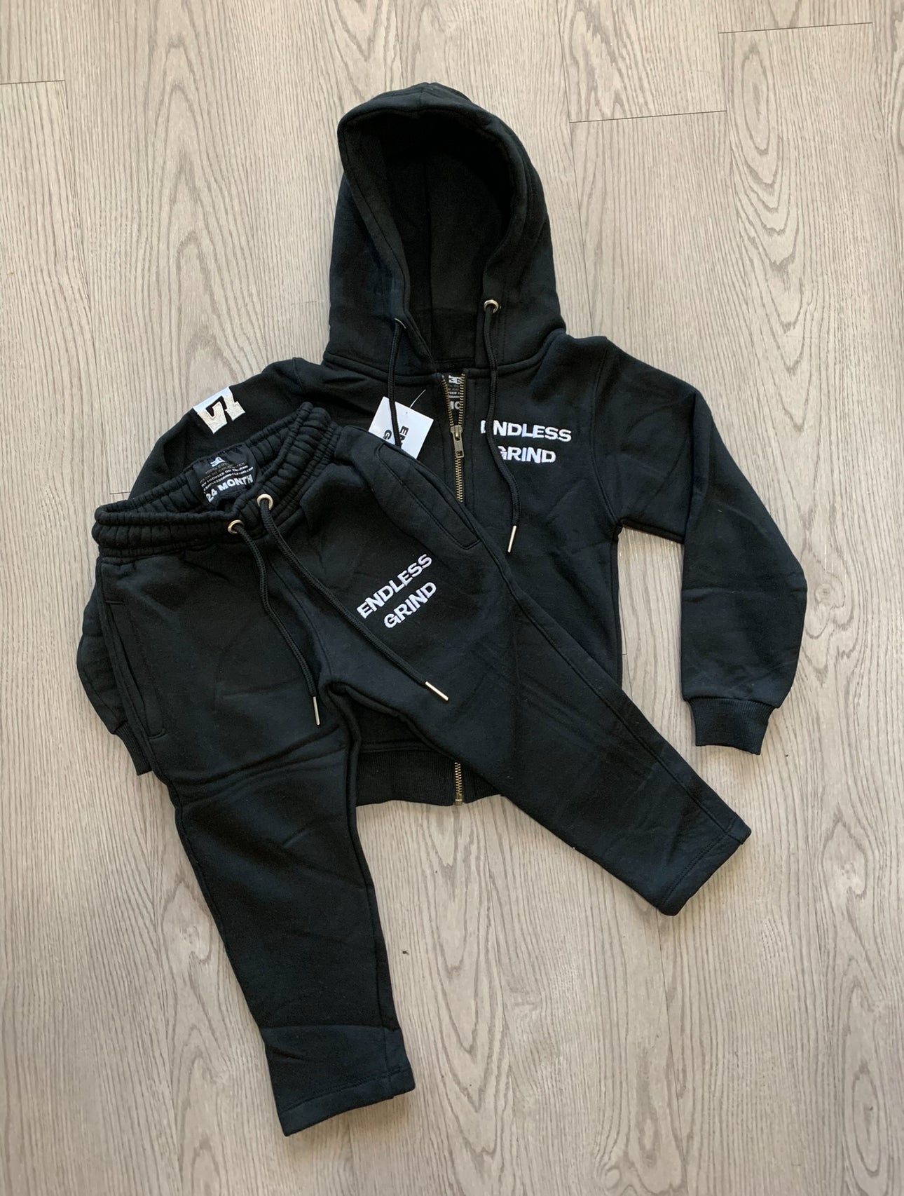 KIDS BLACK SWEATSUITS