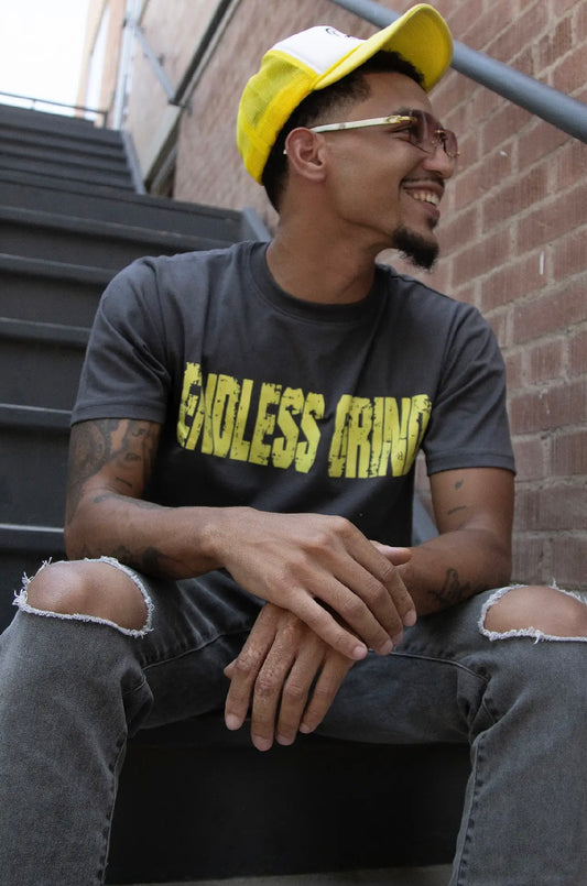 “NEON GREY” LION LOGO TEE