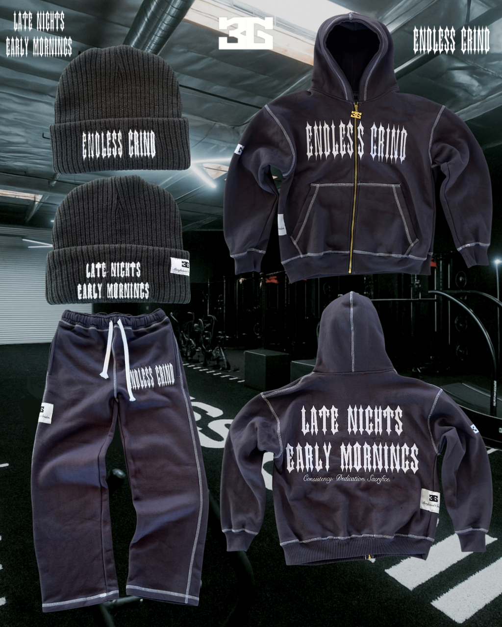 CHARCOAL GREY SWEATSUIT