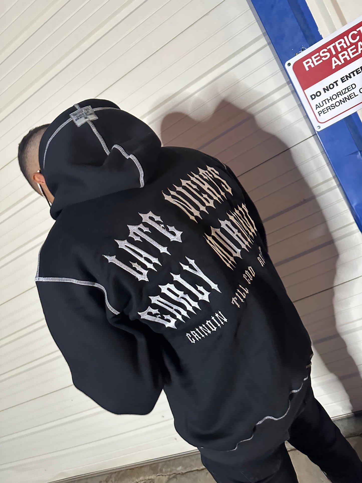 Black Late Nights Early Morning Hoodie