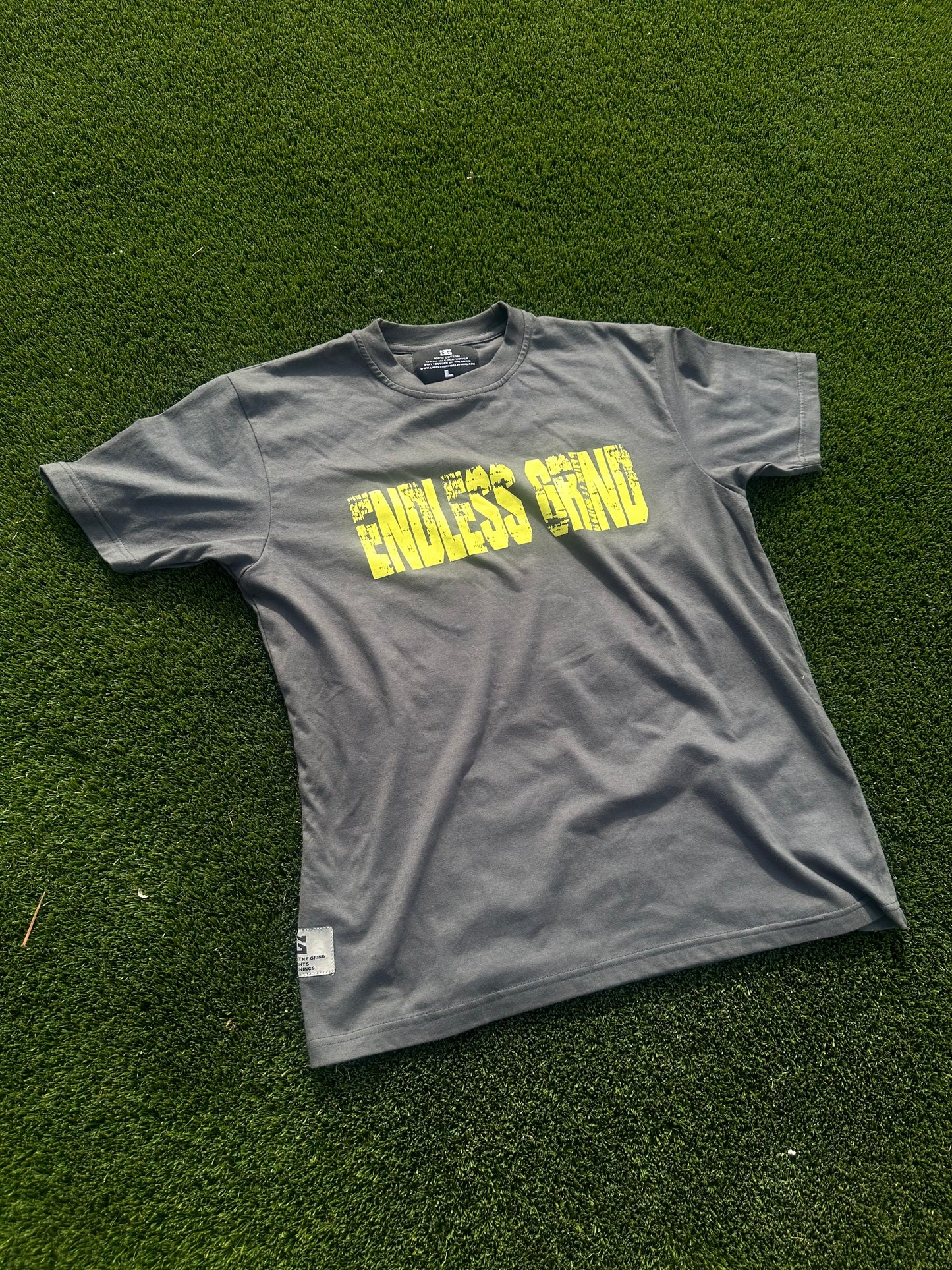 “NEON GREY” LION LOGO TEE