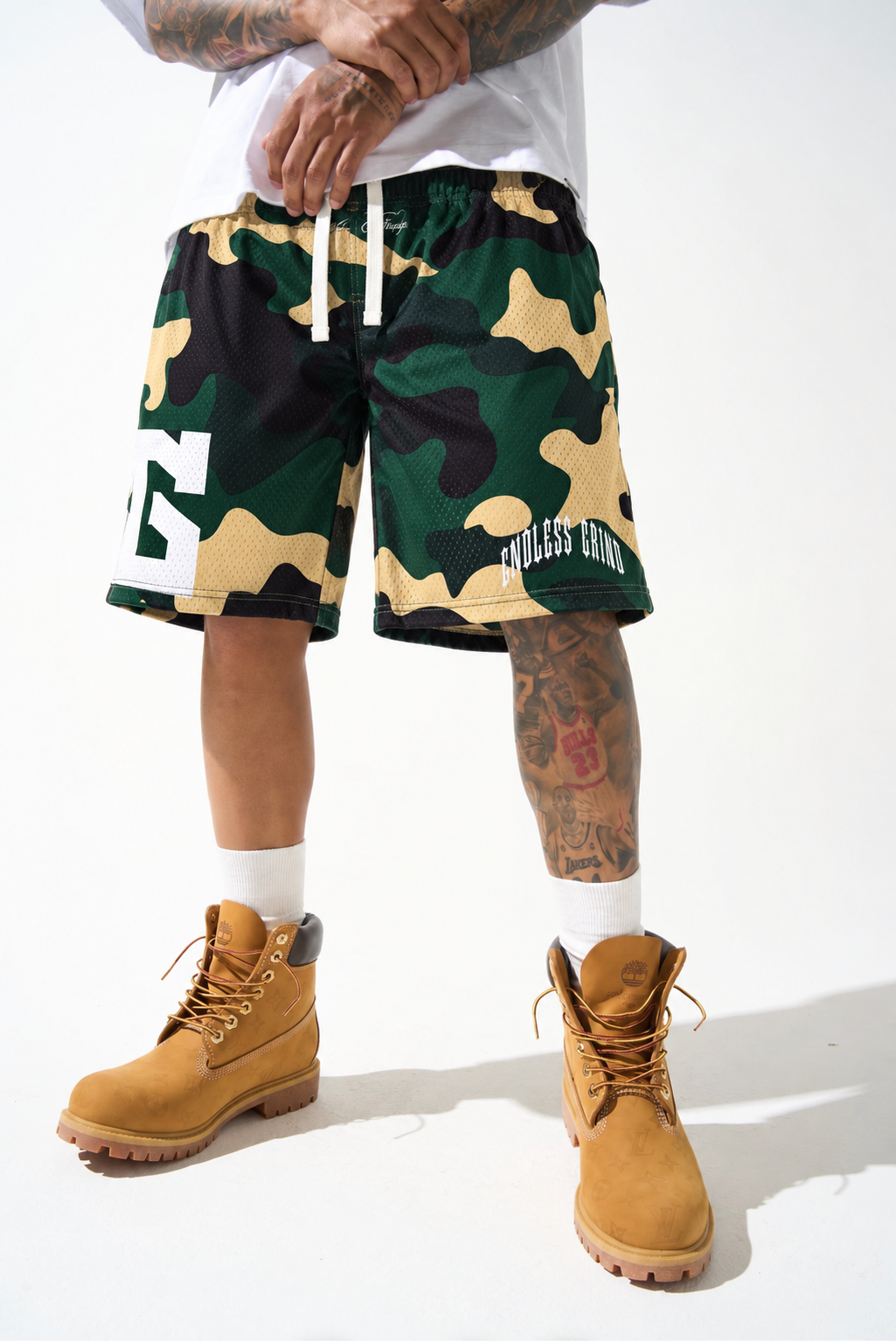 CAMO OVERTIME EG SHORTS