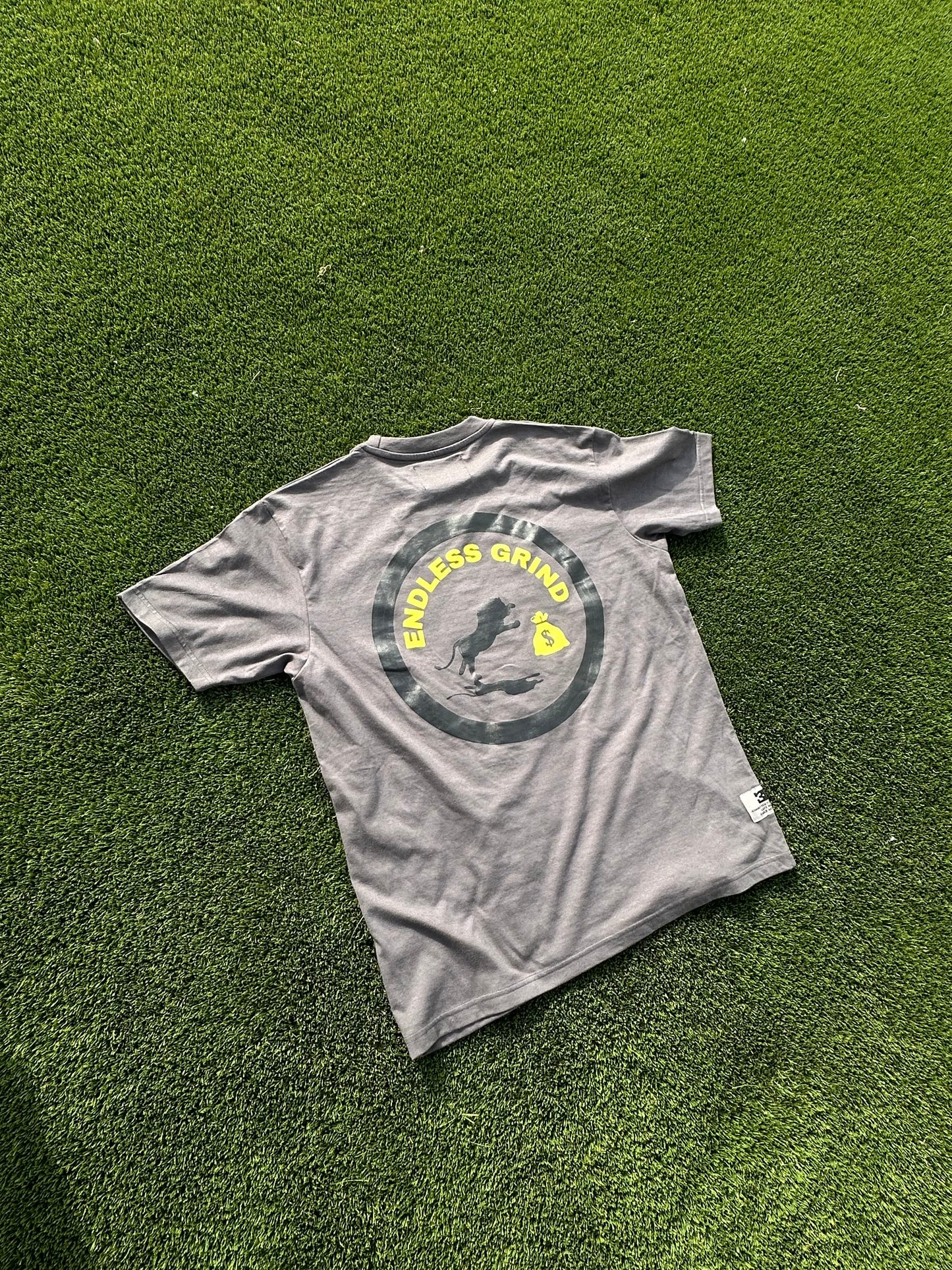 “NEON GREY” LION LOGO TEE