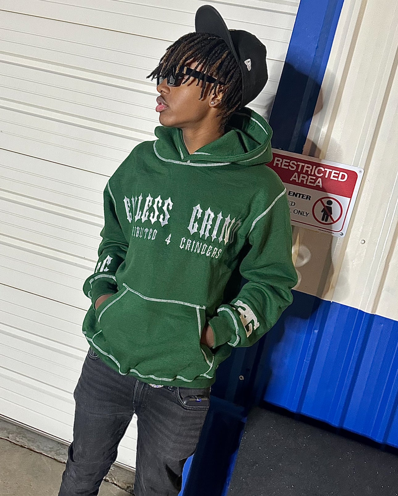 Green Late Nights Early Mornings Hoodie