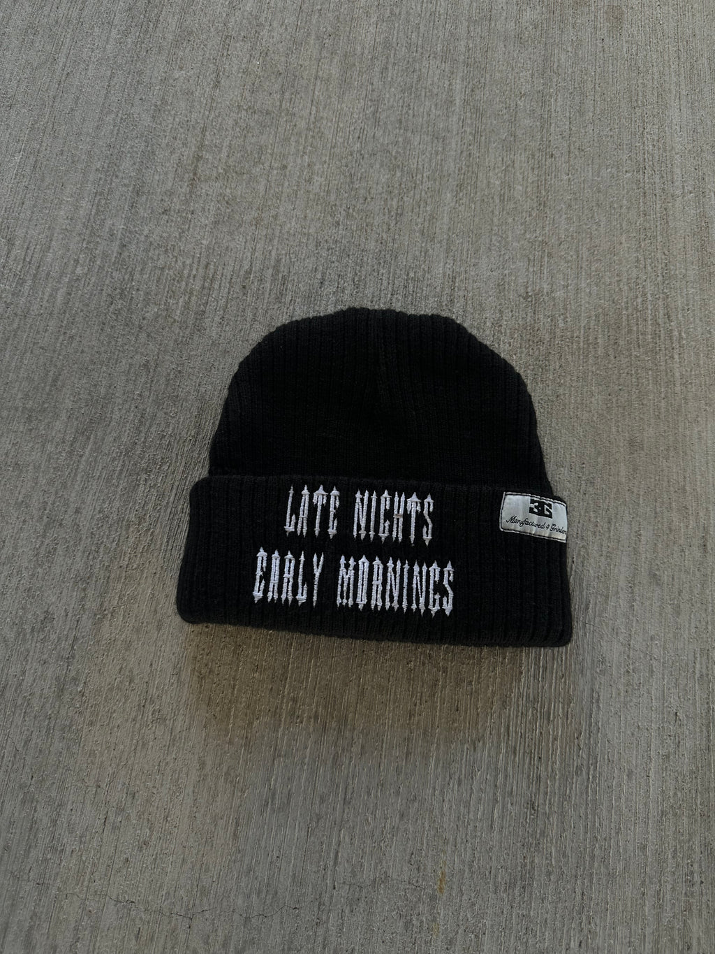 MIDNIGHT BLACK BEANIE