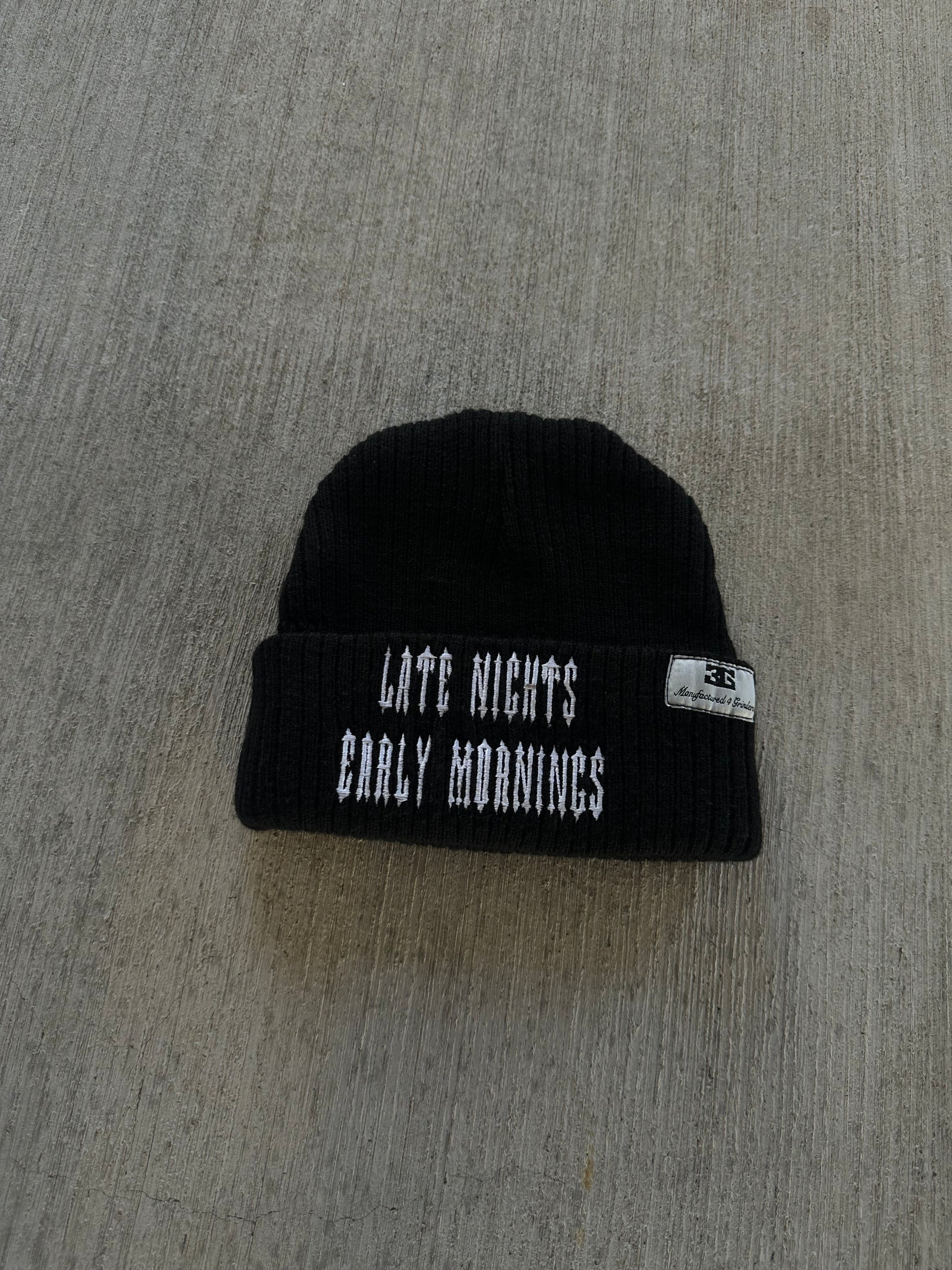 MIDNIGHT BLACK BEANIE