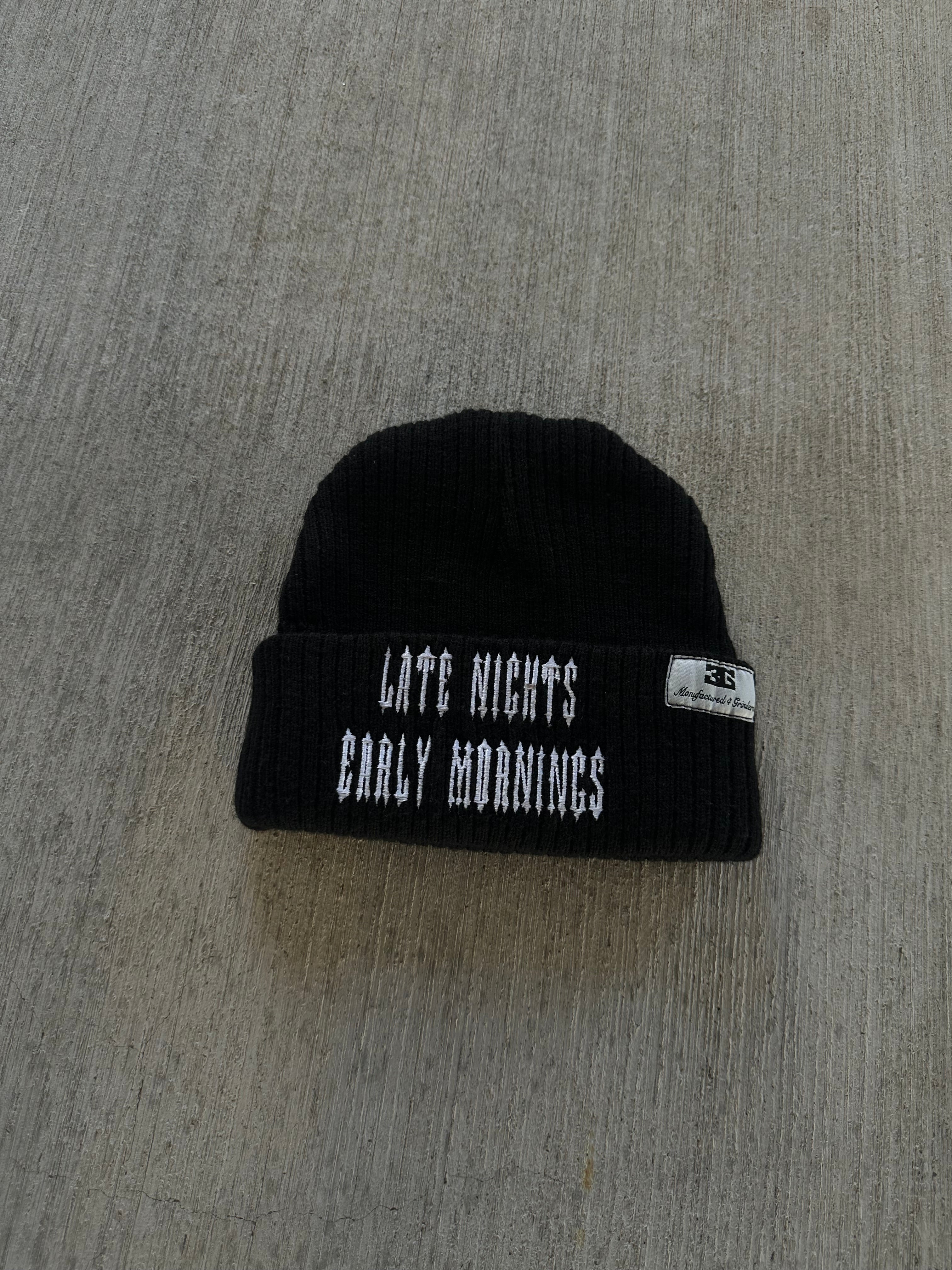 MIDNIGHT BLACK BEANIE