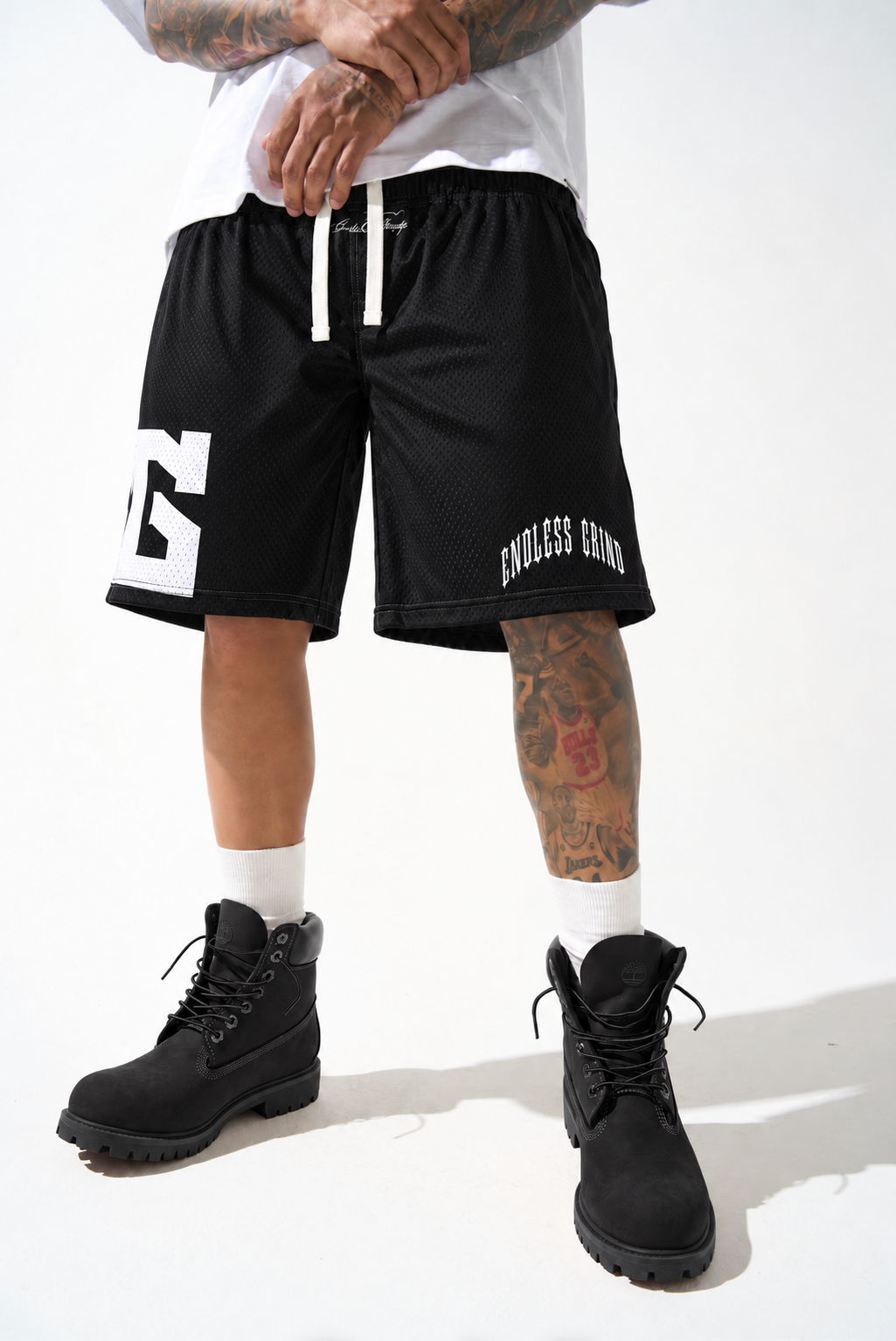 BLACK OVERTIME EG SHORTS