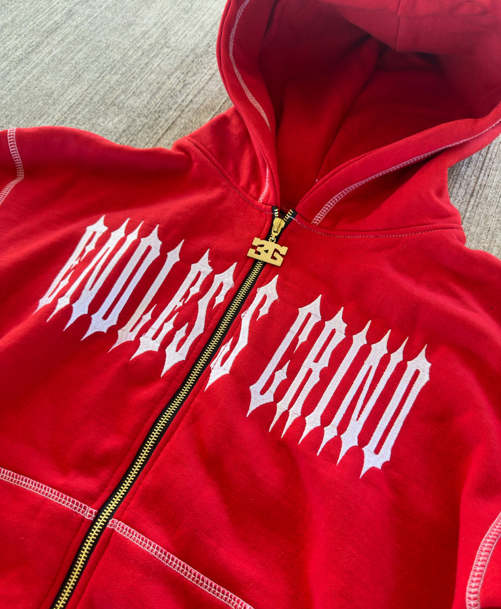 FIRE RED LNEM SWEATSUIT