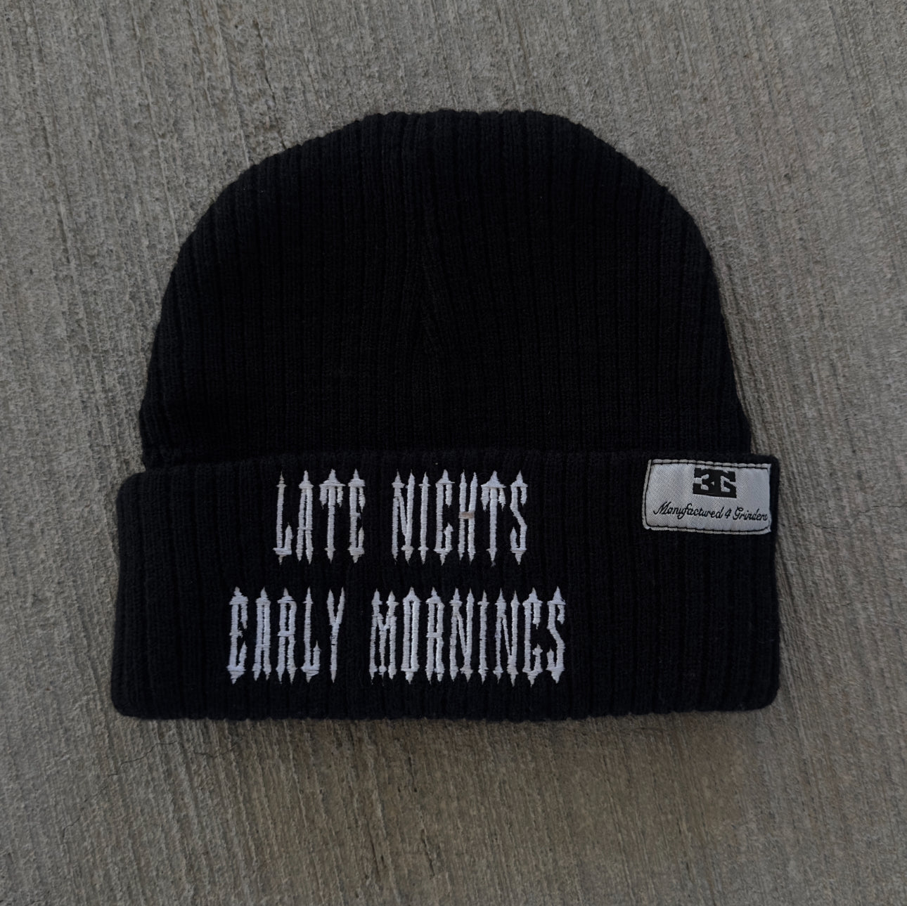 MIDNIGHT BLACK BEANIE