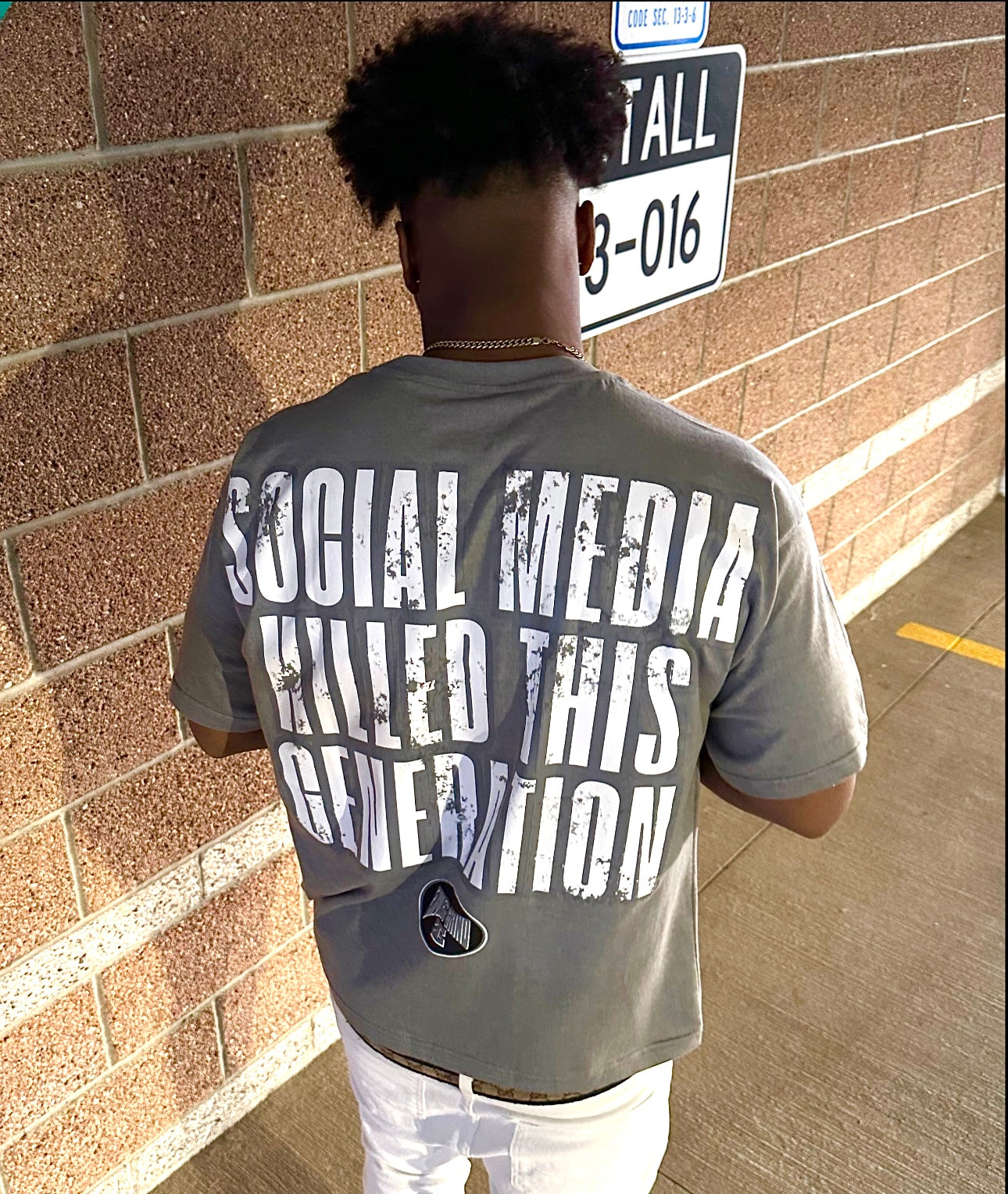 GREY “SOCIAL MEDIA” TEES