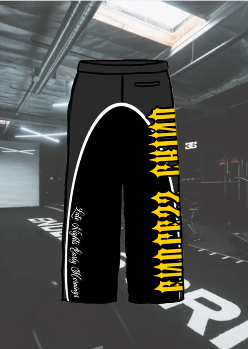 BLACK & YELLOW RISK TAKER PANTS PREORDER
