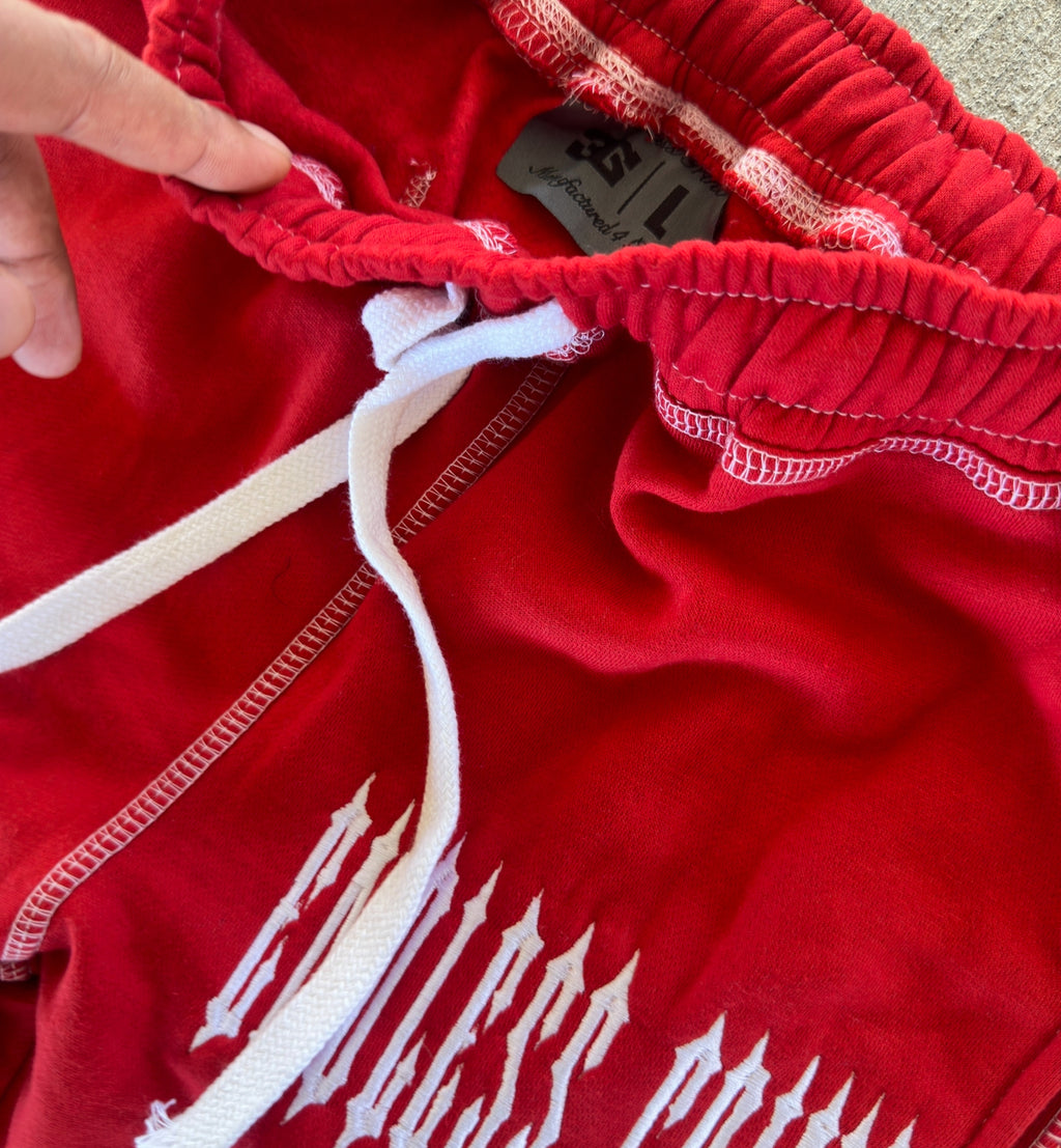 FIRE RED LNEM SWEATSUIT