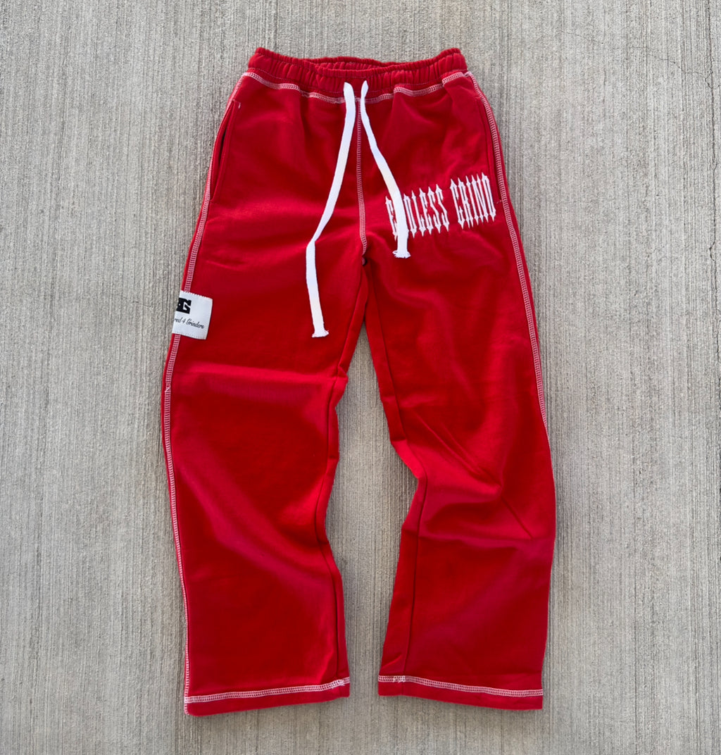 FIRE RED LNEM SWEATSUIT