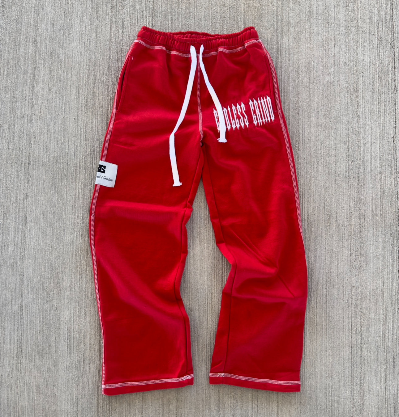 FIRE RED LNEM SWEATSUIT