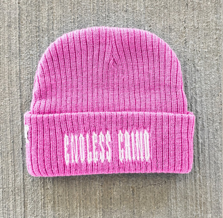 PINK LNEM BEANIE