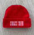 FIRE RED BEANIE