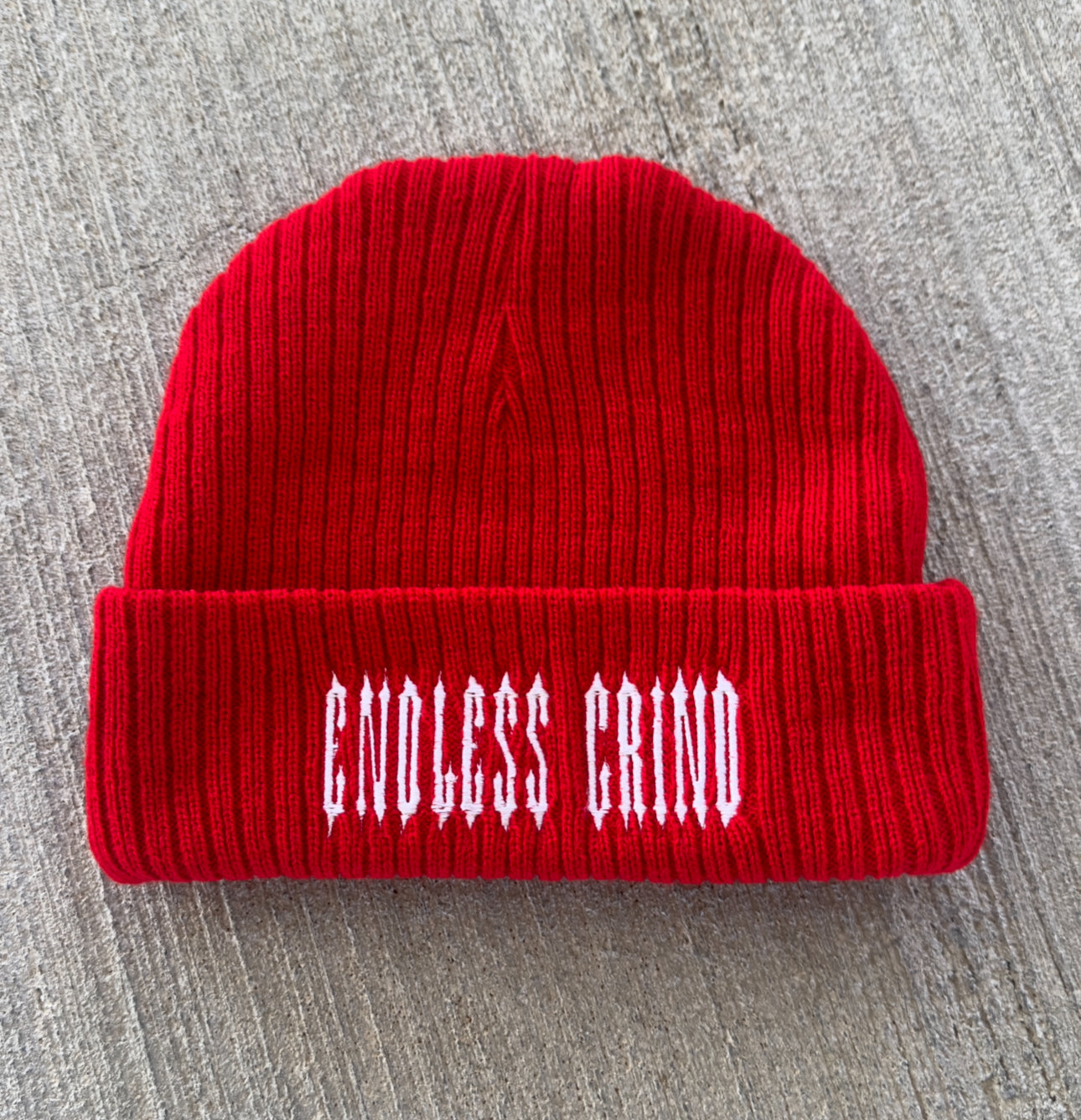 FIRE RED BEANIE