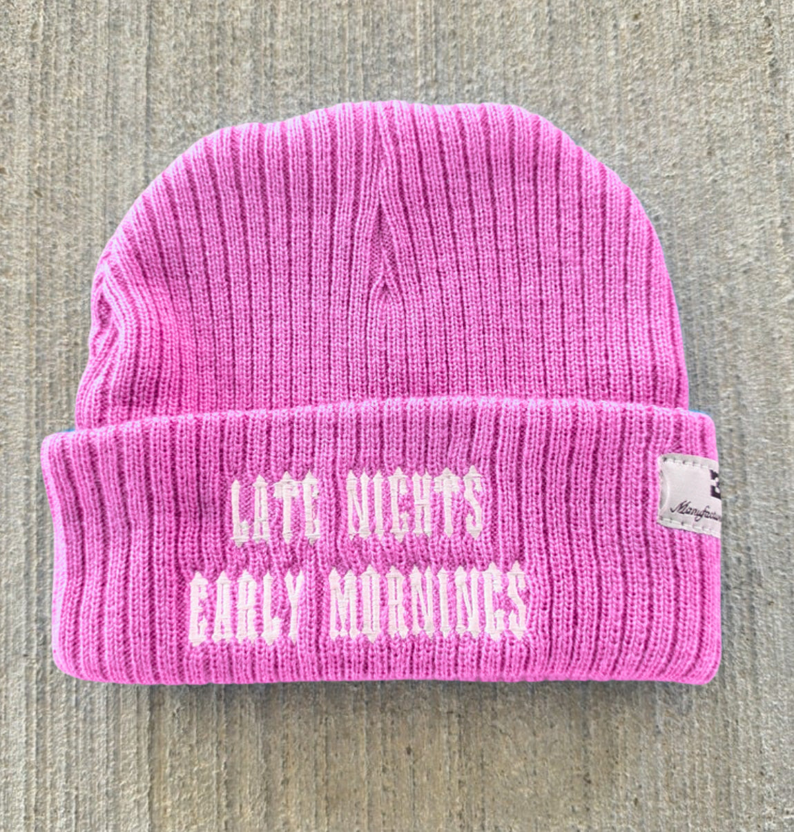PINK LNEM BEANIE